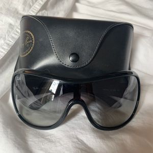 Ray Ban Oversized Shield Glasses